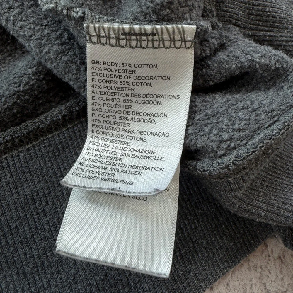 The North Face Mens XL Gray Fleece Hoodie Half Dome Logo Pullover 6169
